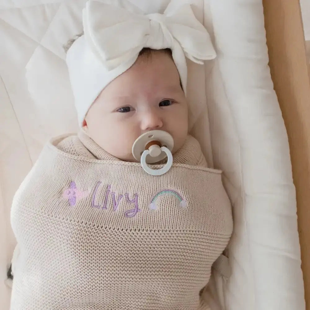 Personalised-Baby-Gifts-Embroidered-Blankets-Keepsakes - embroidered personalised kids products by Weary Theory