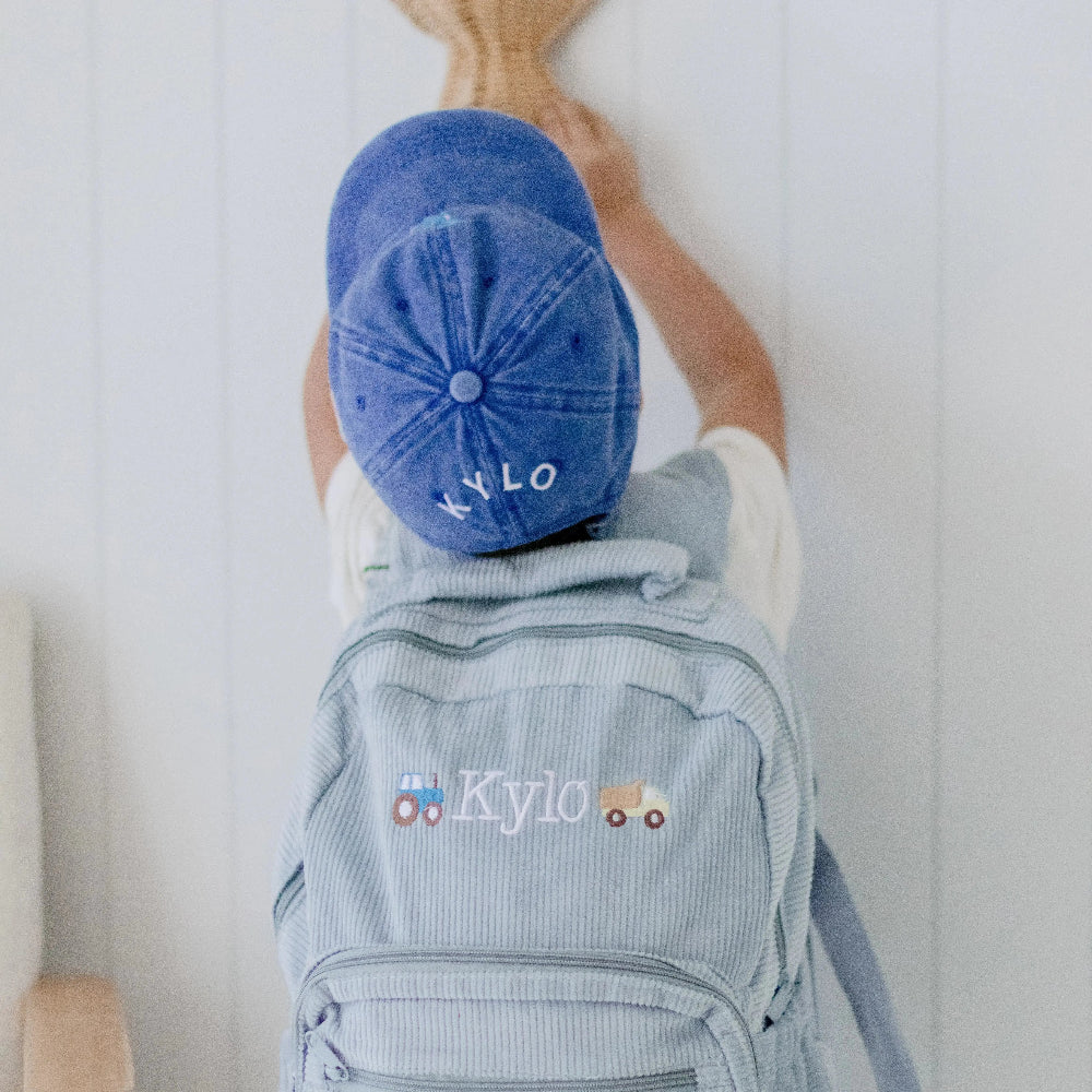Personalised Kids Cap — Embroidered Cotton Hat in , embroidered in Melbourne by Weary Theory