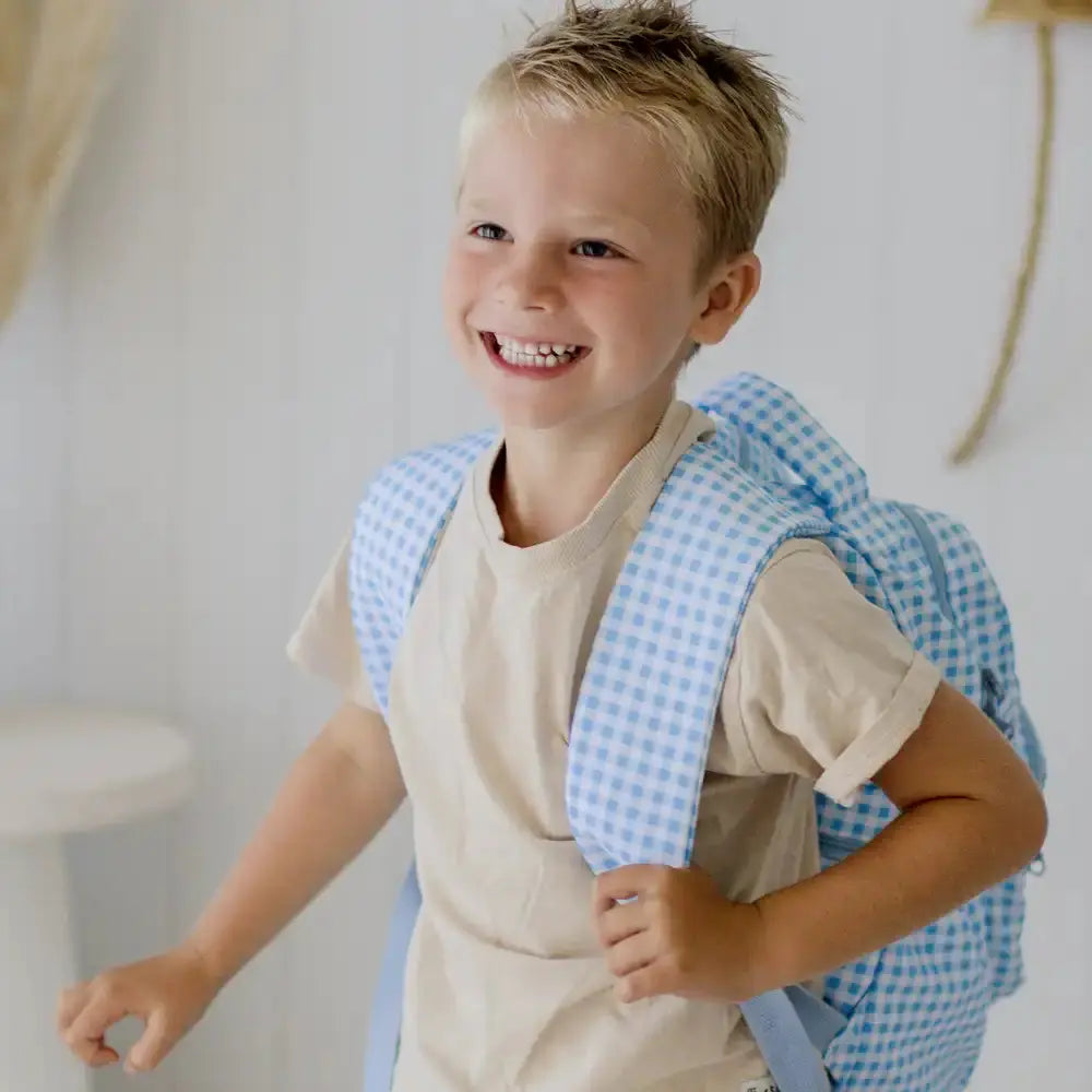 Gingham Personalised Kids Backpacks Kids Backpack Weary Theory