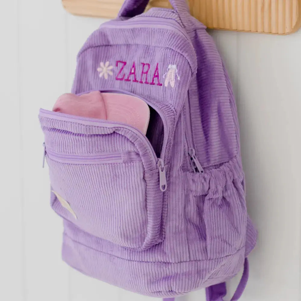 Personalised Corduroy Kids Backpack Weary Theory