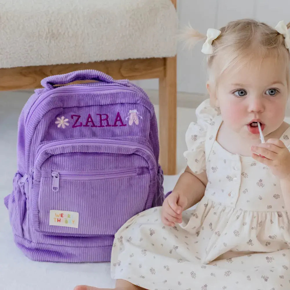 Personalised Corduroy Kids Backpack Weary Theory