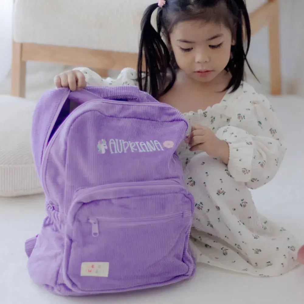Personalised Corduroy Kids Backpack Weary Theory
