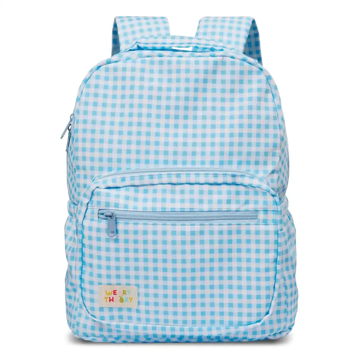 Large / Blue Gingham Gingham Personalised Kids Backpacks- Kids Backpack- Weary Theory