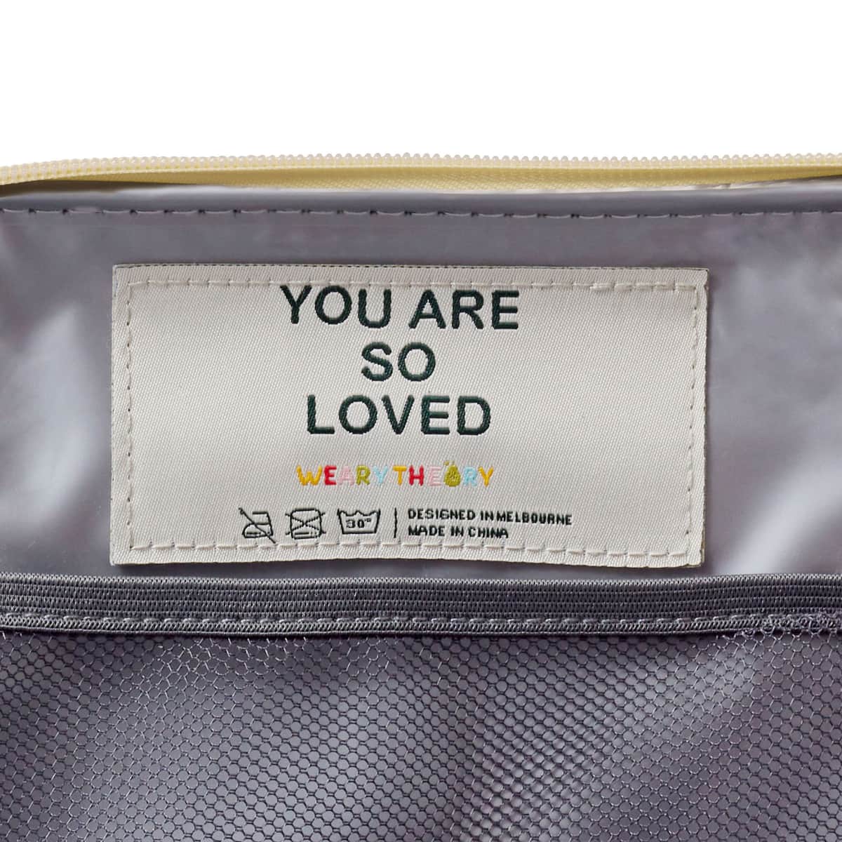 Personalised Kids Lunch Bag — Insulated Wipeable Gingham Daycare Bag in , embroidered in Melbourne by Weary Theory