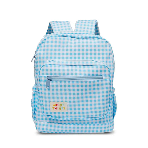 Small / Blue Gingham Gingham Personalised Kids Backpacks- Kids Backpack- Weary Theory