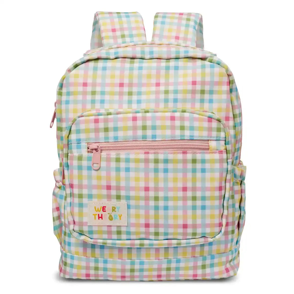 Small / Rainbow Gingham Gingham Personalised Kids Backpacks- Kids Backpack- Weary Theory