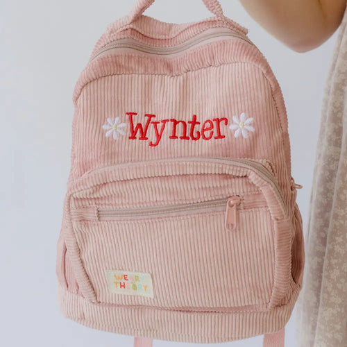 Personalised Corduroy Kids Backpack