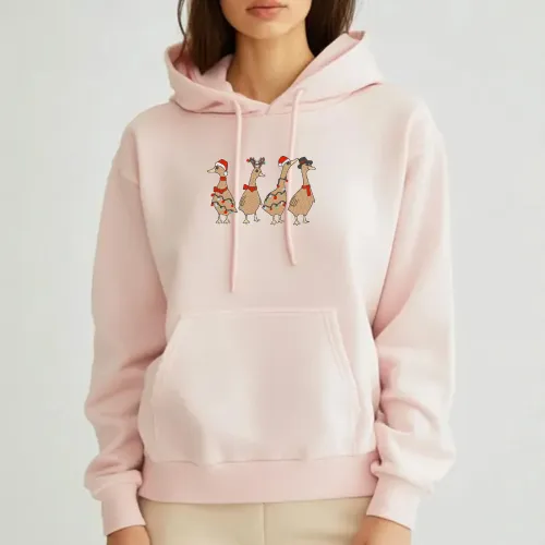 Baby Pink Christmas Hoodie