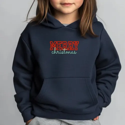 Navy Christmas Hoodie