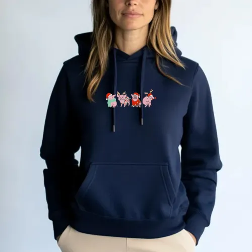 Navy Christmas Hoodie