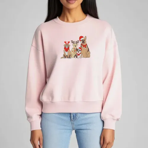 Baby Pink Christmas Sweatshirt