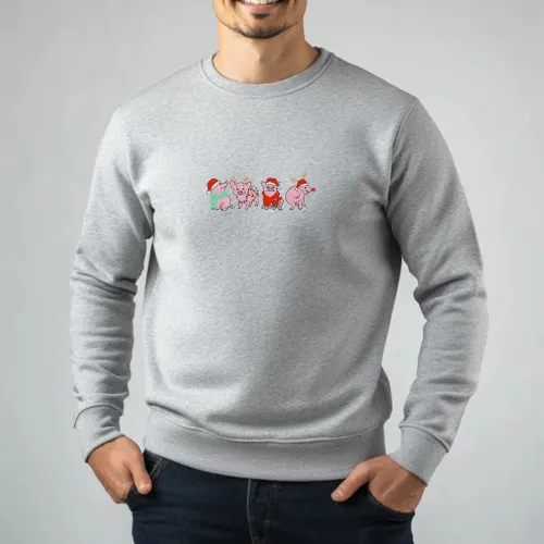 Light Grey Christmas Sweatshirt