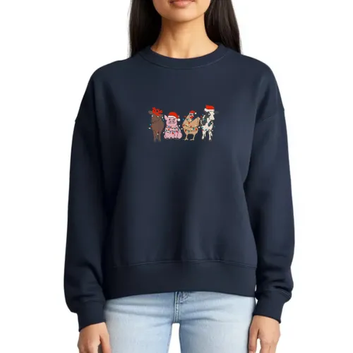 Navy Christmas Sweatshirt