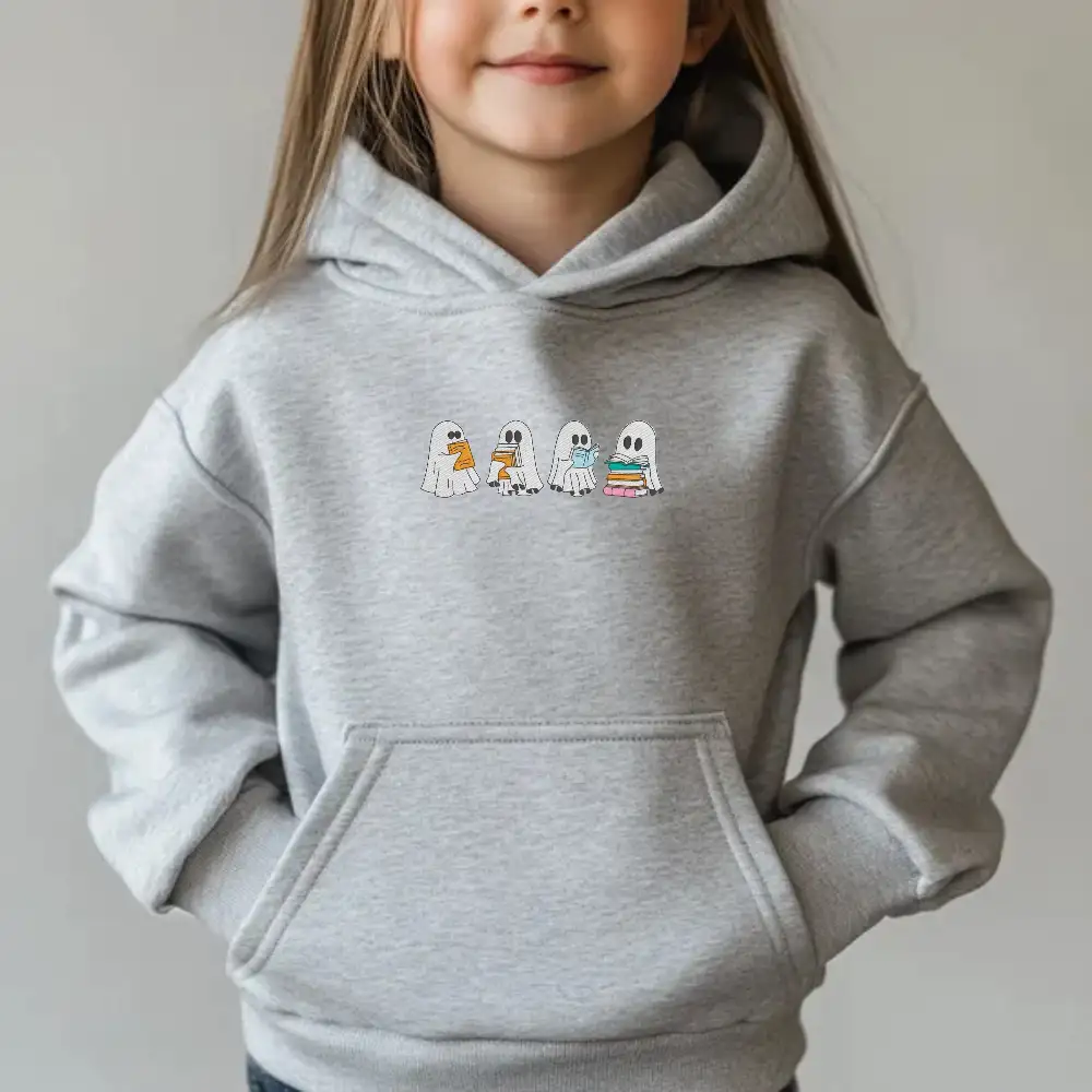 Light Grey Halloween Hoodie