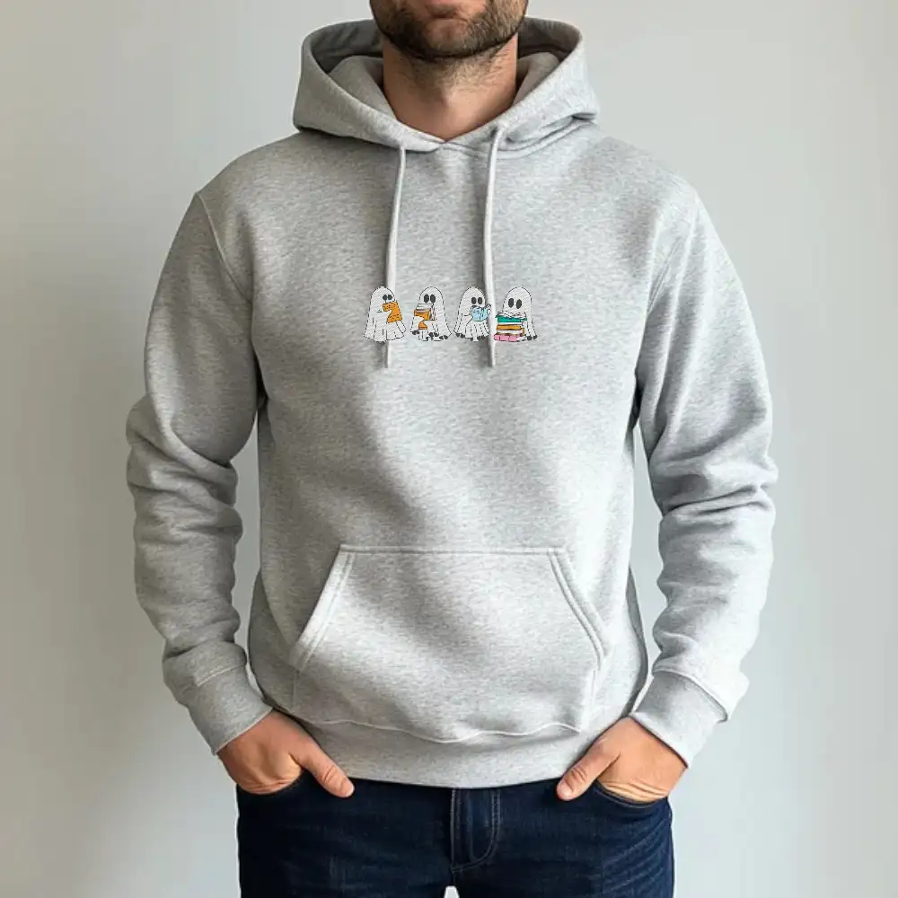 Light Grey Halloween Hoodie