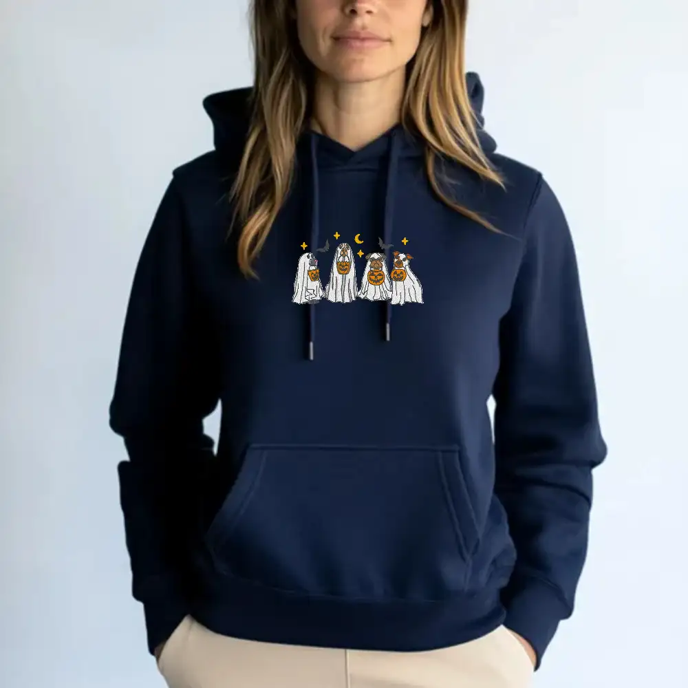 Navy Halloween Hoodie