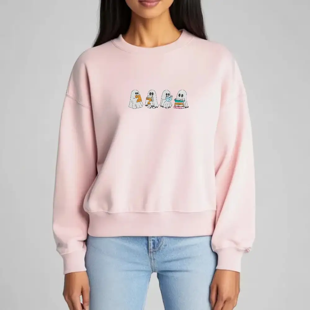 Baby Pink Halloween Sweatshirt