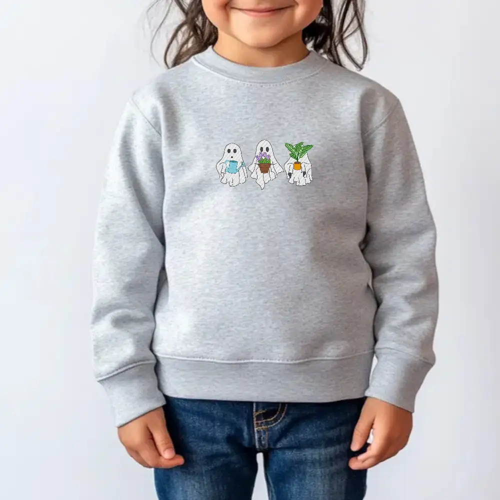 Light Grey Halloween Sweatshirt