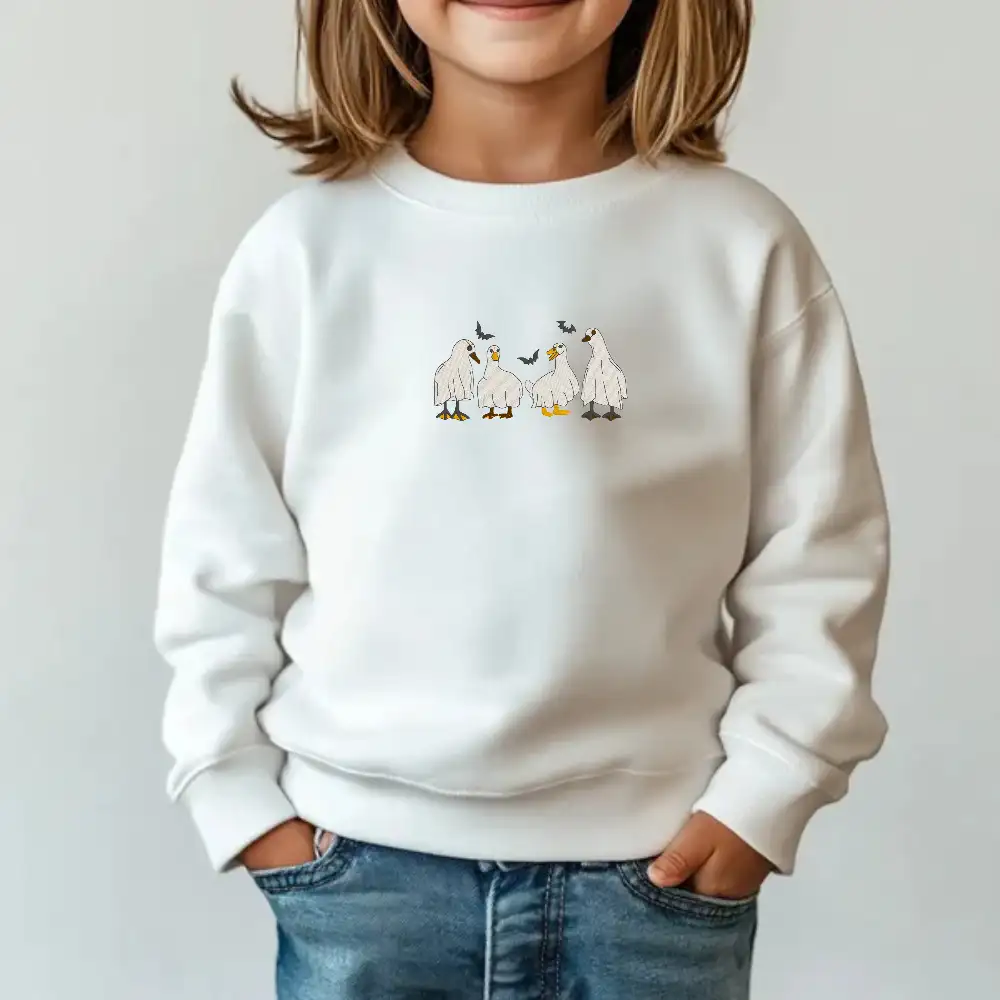 White Halloween Sweatshirt