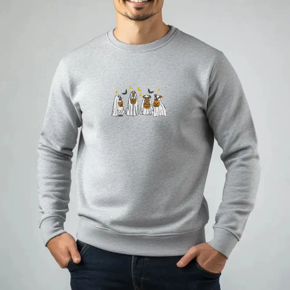 Light Grey Halloween Sweatshirt