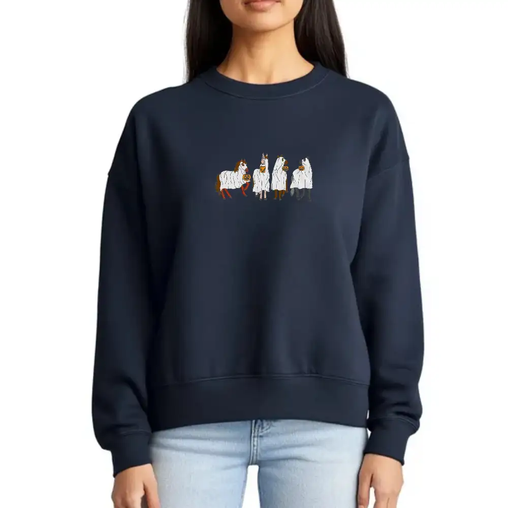 Navy Halloween Sweatshirt