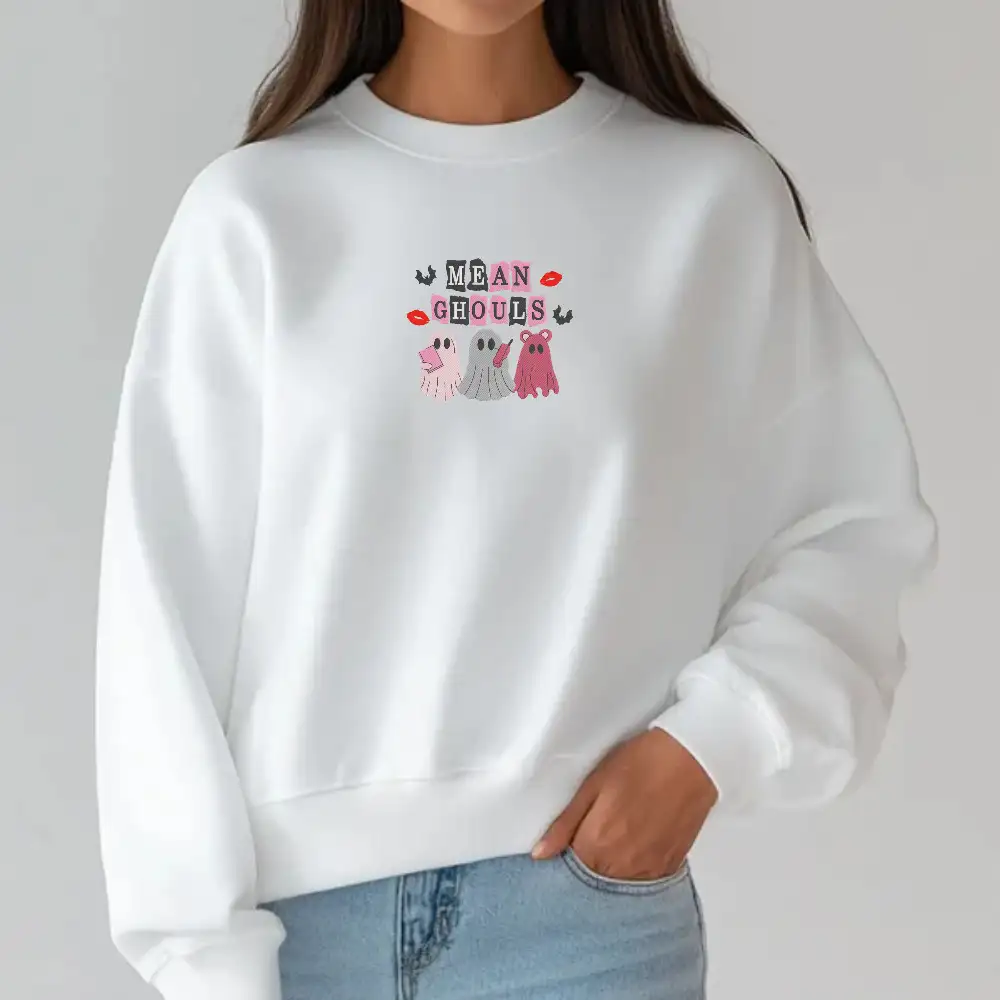 White Halloween Sweatshirt