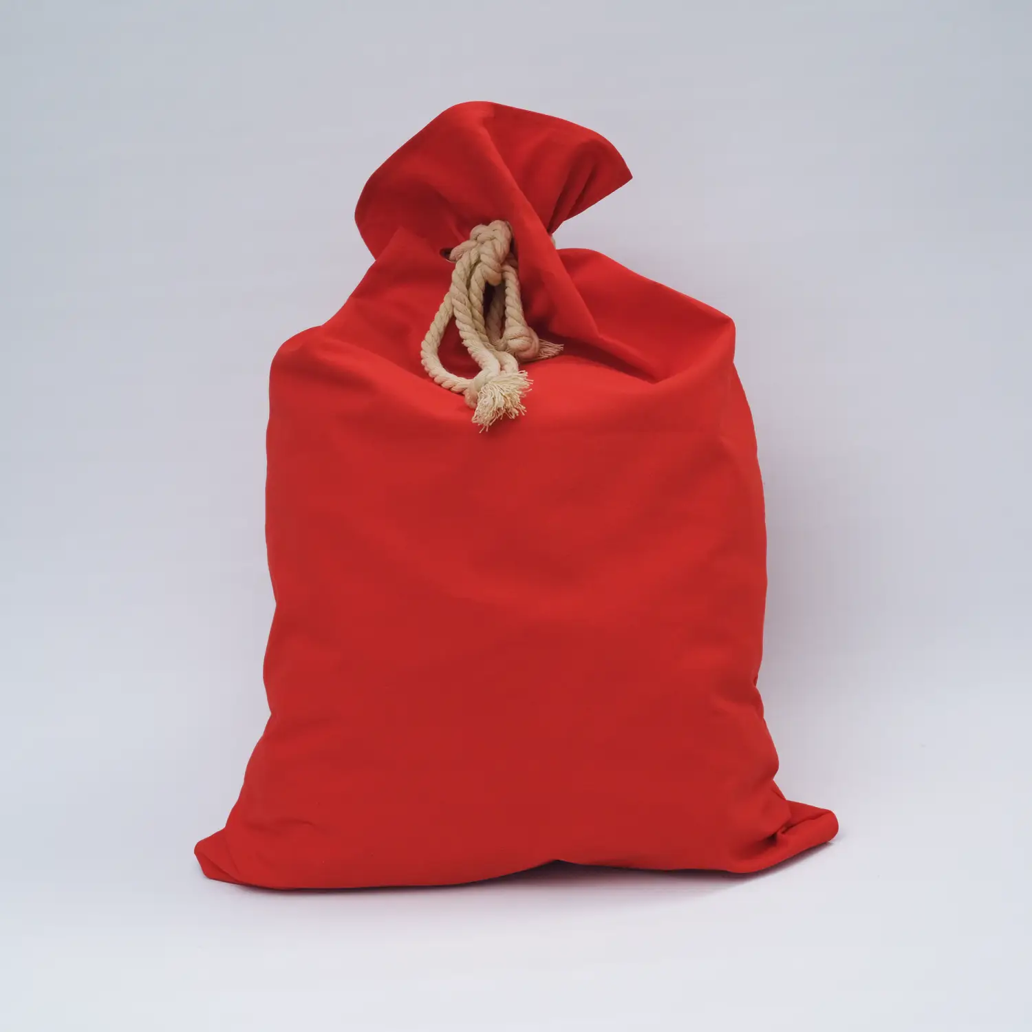 Front view of Red Santa sack